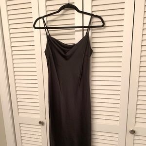 Express Midi Length Cowl Neck Slip Dress
